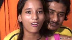Indian teen rewards tall guy for help with nice sex